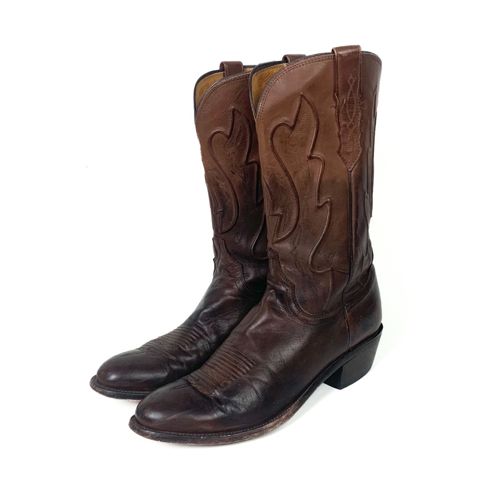 Lucchese M1004.R4 Ranch Hand Leather Boots Men Size 13D Handmade Western Cowboy - Picture 2 of 16